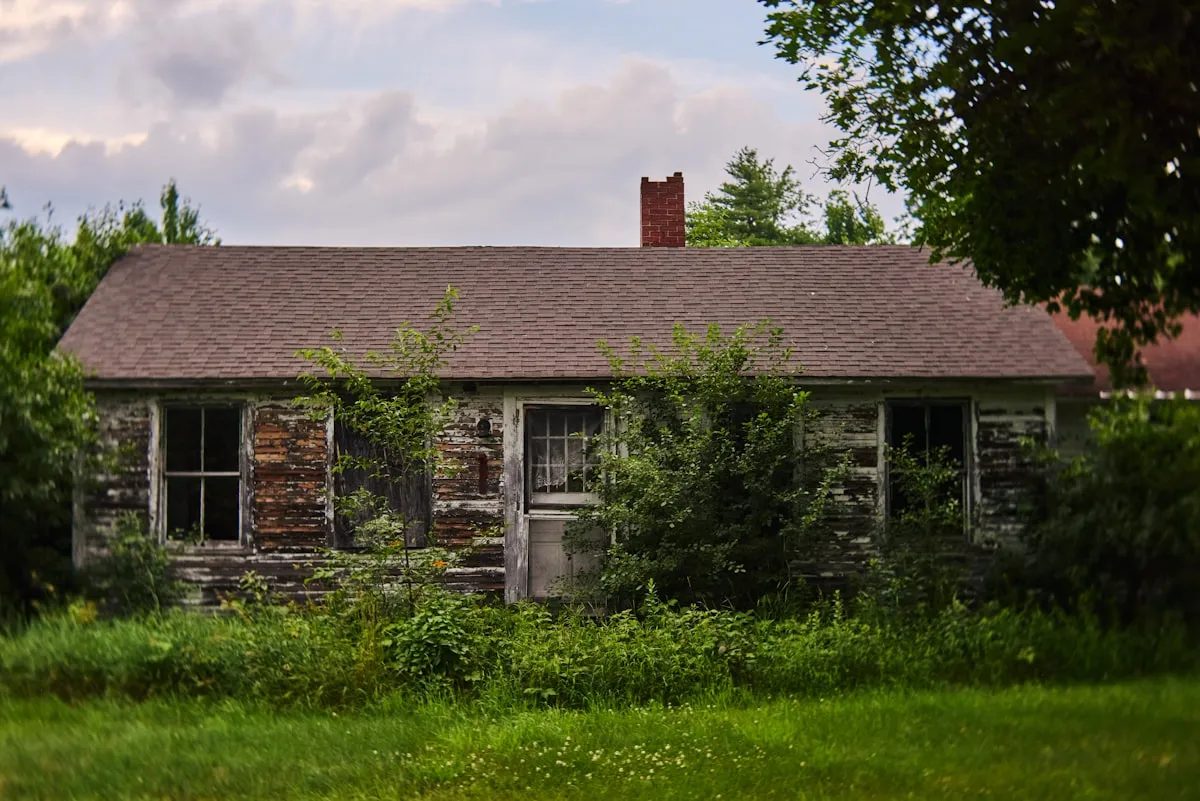 Abandoned rural house